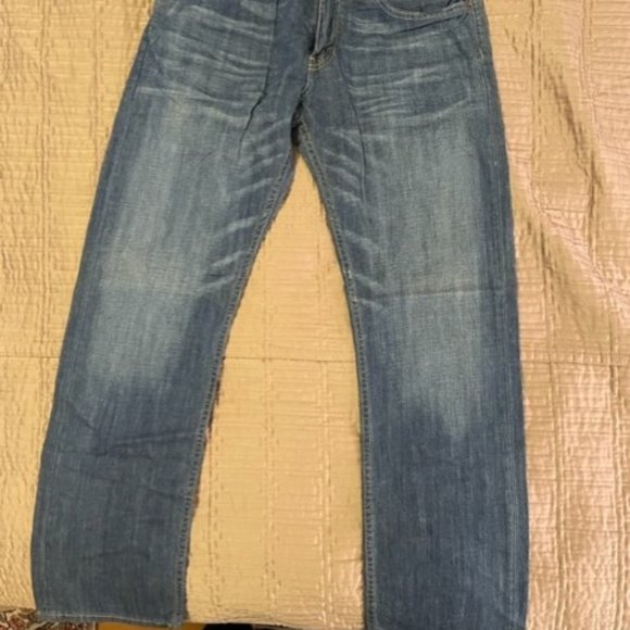 LEVI’S 514 Men’s Dark Wash Regular Fit Straight Leg Denim Jeans 32x32 NWT - Picture 1 of 4